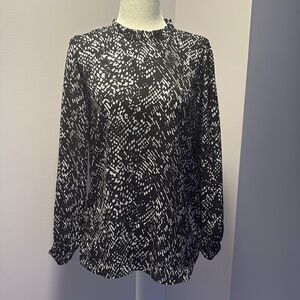 Maison d' Amelie Paris Womens Blouse Top Shirt Bishop Sleeve Size Smalll